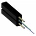 ВО кабель FTTH 2E9/125, G.657, внутренний, LSZH, силовой элемент проволка