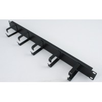 Кабельный организатор 1U, 19" с металлическими кольцами Кабельный организатор 1U, 19" с металлическими кольцами