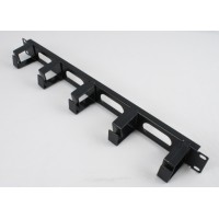 Кабельный организатор 1U с 5 пластиковыми кольцами Кабельный организатор 1U с 5 пластиковыми кольцами