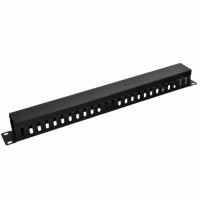 Кабельный организатор 1U, металлический, перфорированный Кабельный организатор 1U, металлический, перфорированный