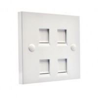 Рамка 86×86 под четыре модуля KeyStone, с шторкой, EPNew Рамка 86×86 под четыре модуля KeyStone, с шторкой, EPNew