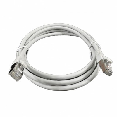 Патч-корд мідний F/FTP кат. 6A, 26AWG, 2.0 м, LSZH, сірий