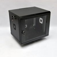 Шафа 19'' 9U, 600х500х507 мм (Ш*Г*В) серверна настінна чорна CMS акрилове скло  Шафа 19'' 9U, 600х500х507 мм (Ш*Г*В) серверна настінна чорна CMS акрилове скло