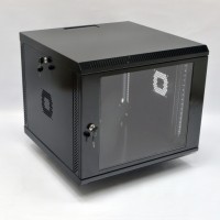 Шафа 19'' 9U, 600х600х507 мм (Ш*Г*В) серверна настінна чорна CMS акрилове скло   Шафа 19'' 9U, 600х600х507 мм (Ш*Г*В) серверна настінна чорна CMS акрилове скло