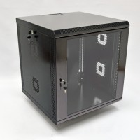 Шафа 19" 12U, 600х600х640 мм (Ш*Г*В) серверна настінна чорна CMS акрилове скло  Шафа 19" 12U, 600х600х640 мм (Ш*Г*В) серверна настінна чорна CMS акрилове скло