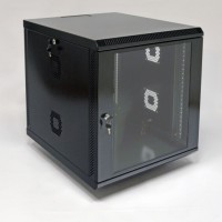 Шафа 19" 12U, 600х700х640 мм (Ш*Г*В) серверна настінна чорна CMS акрилове скло  Шафа 19" 12U, 600х700х640 мм (Ш*Г*В) серверна настінна чорна CMS акрилове скло