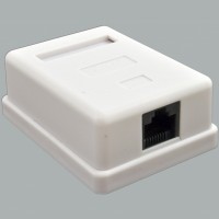 Розетка 1хRJ45 UTP, белая, Kingda Розетка 1хRJ45 UTP, белая, Kingda