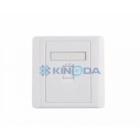 Рамка 86×86 под один модуль KeyStone,со шторкой, Kingda