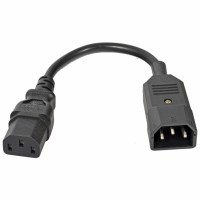 Шнур питания компьютер-монитор (С13-С14), L=0.3м, 3х0,75мм2 Шнур питания компьютер-монитор (С13-С14), L=0.3м, 3х0,75мм2