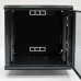 Шафа 19'' 12U, 600х350х640 мм (Ш*Г*В) серверна настінна чорна CMS акрилове скло 