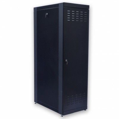 Шафа 19" 42U, 610х1055 мм (Ш*Г) серверна підлогова чорна CMS посилена 