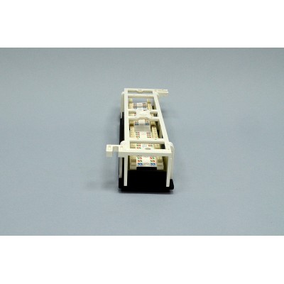 Патч-панель настінна 12xRJ-45 UTP, кат. 6, dual type, в пластиковом корпусі, чорна