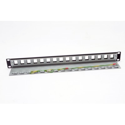 Патч-панель під 16 модулів Keystone, 1U, 19’’