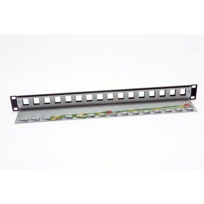 Патч-панель під 16 модулів Keystone, 1U, 19’’