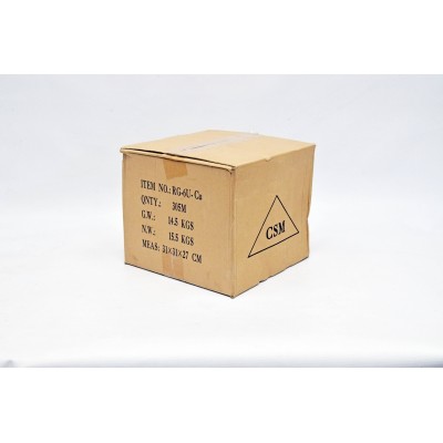 Кабель коаксиальный RG-6U, 75 Ом, 1,02мм CU, оплетка 96x0,12 CU, 305 м