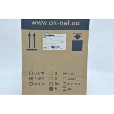 Кабель F/UTP кат. 6 КПВ-ВП (250) 4х2х0.54 305 м