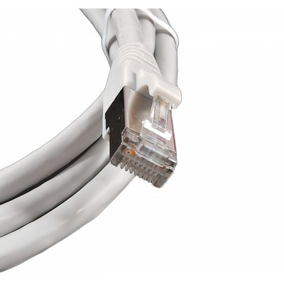 Патч-корд мідний S/FTP кат. 6A, 26AWG, 5.0 м, LSZH, сірий, EPNew
