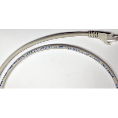 Патч-корд мідний UTP кат. 6, 24AWG, 2.0 м, LSZH, сірий, EPNew