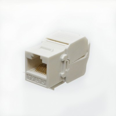 Модуль KeyStone RJ45 UTP, кат. 6a, безінструментний, Slim, LW