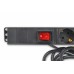 Блок 19 "на 6 розеток, 16А, з вимикачем, шнур 3 м, 1U