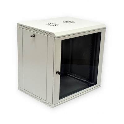 Шафа настінна 15U 600X650 (ШхГ), сіра, Mini Cabinet, Mepsan