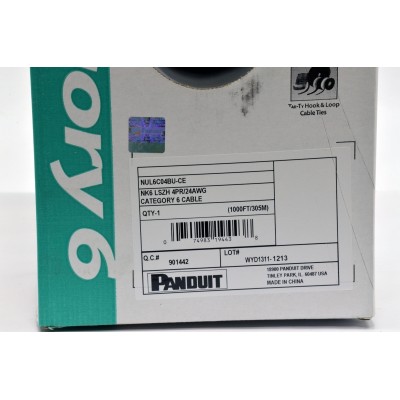 Кабель UTP кат. 6 LSZH синій 305м Panduit NetKey