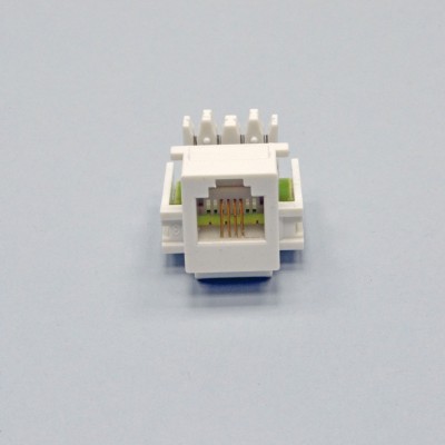 Модуль KeyStone RJ12, білий, Kingda