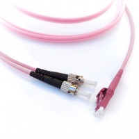 Оптичний патч-корд ST/UPC-LC/UPC MM (OM4) (2м) Duplex