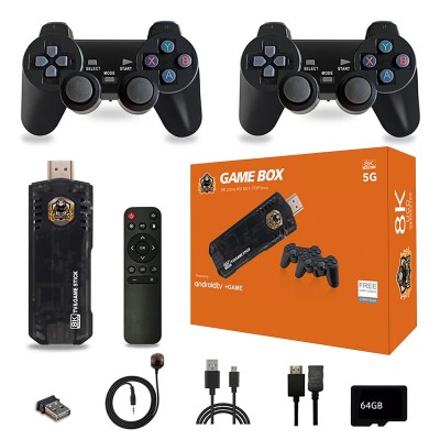 Ігрова приставка Game Box 8K X8 M98 Smart TV Stick 64GB ТВ приставка геймстик + 30000 вбудованих ігор