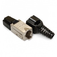 Конектор RJ45 STP кат. 6A, екранований, безінструментальний Конектор RJ45 STP кат. 6A, екранований, безінструментальний