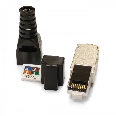 Конектор RJ45 STP кат. 6A, екранований, безінструментальний