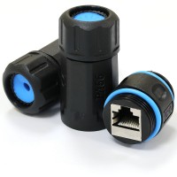 Водонепроникний з'єднувач IP68, RJ45-RJ45, STP, кат. 6, LW Водонепроникний з'єднувач IP68, RJ45-RJ45, STP, кат. 6, LW
