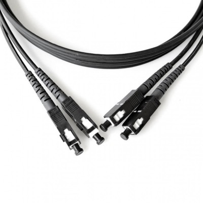 Патчкорд оптичний SC/UPC-SC/UPC SM (2м) Duplex чорний