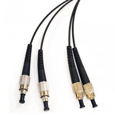 Патчкорд оптичний FC/UPC-FC/UPC SM 20м Duplex чорний