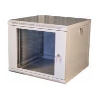 Шафа телекомунікаційна 19", настінна 9U, 600х600х505мм   (Ш*Г*В) двері акріл, сіра