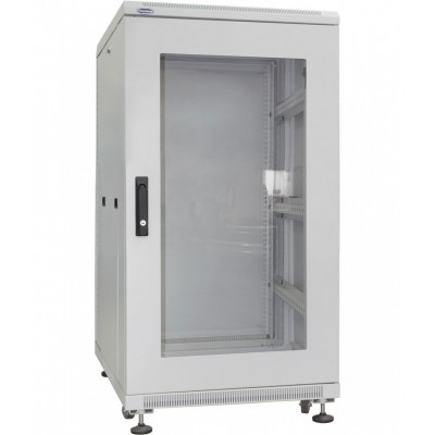 Шафа серверна 19" 18U, 600х600 мм (Ш*Г) підлогова cіра