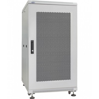 Шафа серверна 19" 18U, 600х800 мм (Ш*Г) підлогова cіра, перфорованa