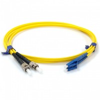 Патчкорд оптичний ST/UPC-LC/UPC SM 10м Duplex Slim Патчкорд оптичний ST/UPC-LC/UPC SM 10м Duplex Slim