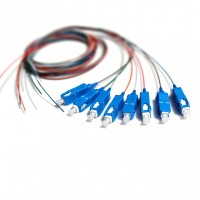 Набор цветных пигтейлов SC/UPC 1.5 m, SM, Easy strip, для 8 волокон. Набор цветных пигтейлов SC/UPC 1.5 m, SM, Easy strip, для 8 волокон.