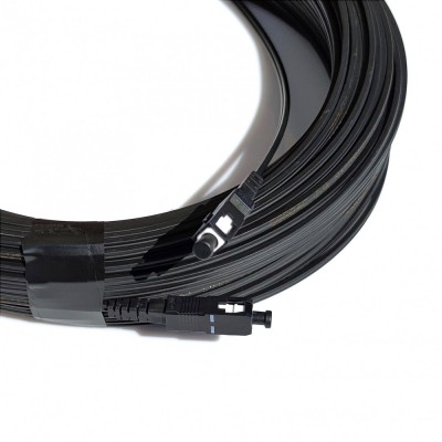 Патчкорд SC/UPC-SC/UPC SM, FTTH плоский, зовнішнього виконання (150м) Simplex