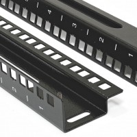 Рек 42U (пара) до шаф MGSE (з маркуванням, гвинтом заземлення), чорний Рек 42U (пара) до шаф MGSE (з маркуванням, гвинтом заземлення), чорний